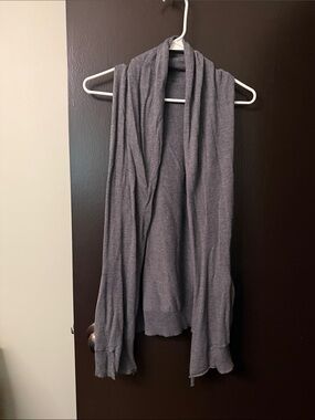H&M Lightweight Open Front Gray Cardigan sleeveless